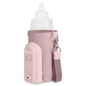   Lionelo Thermup Go Evo hordozható cumisüveg-melegítő - Pink Mist