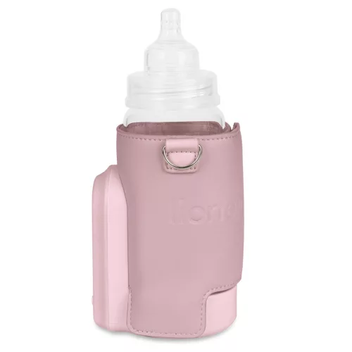 Lionelo Thermup Go Evo hordozható cumisüveg-melegítő - Pink Mist