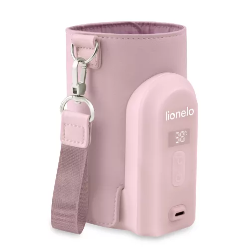 Lionelo Thermup Go Evo hordozható cumisüveg-melegítő - Pink Mist