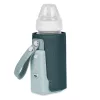 Lionelo Thermup Go PLUS hordozható akkumulátoros cumisüveg-melegítő - Green Graphite
