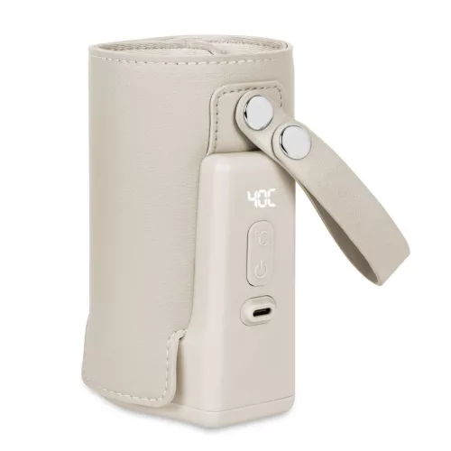 Lionelo Thermup Go PLUS hordozható akkumulátoros cumisüveg-melegítő - Beige Calm