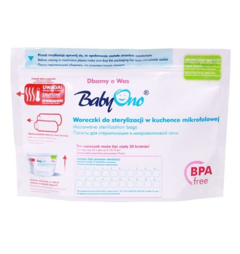 BabyOno Mikrós fertőtlenítőzacskó, 5 db