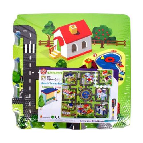 Szivacspuzzle szőnyeg 9db-os - nagyváros