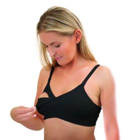 BabyOno Szoptatós melltartó, 70-75B, fekete, - BOMBA ÁR!