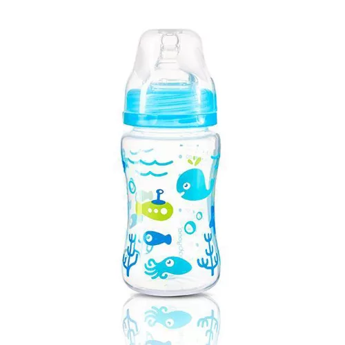 BabyOno Cumisüveg műanyag szélesnyakú anticolic 240ml 403