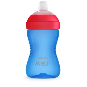   Philips AVENT Itatópohár puha csőrös harapásálló 300ml 9hó - fiús