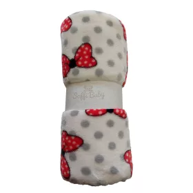 Soffi Baby takaró plüss dupla 75x100cm - masnis piros