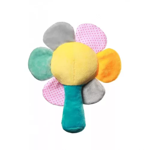 BabyOno Csörgő Rainbow flower, plüss virág, 609