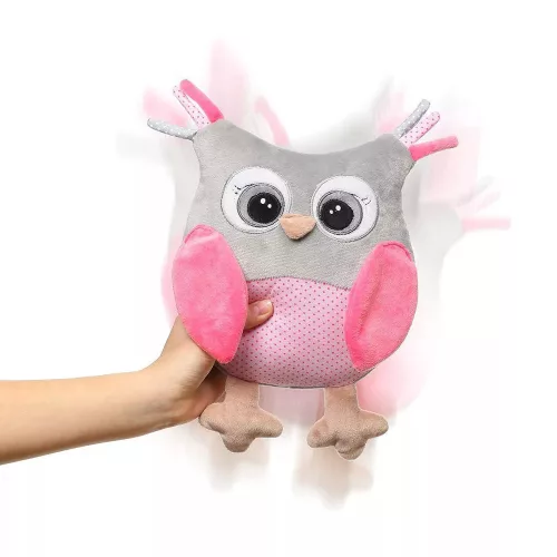BabyOno Csörgő Sofia bagoly, plüss, 30cm, két színben, 441