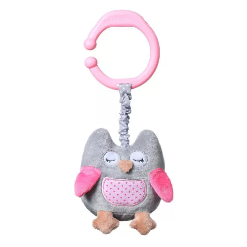BabyOno Játékfigura, Sofia bagoly, plüss, rezgő, 21 cm, két színben, 442