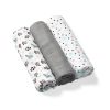 BabyOno bambusz textilpelenka színes 3db - szürke 397/02