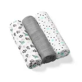 BabyOno bambusz textilpelenka színes 3db - szürke 397/02