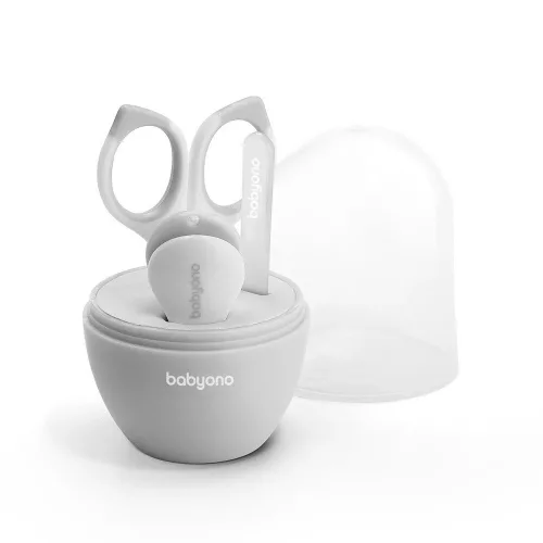BabyOno Manikűr készlet tokban - szürke 398/03