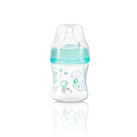   BabyOno Cumisüveg műanyag, szélesnyakú, Anti-Colic, 120ml, menta, 402/01