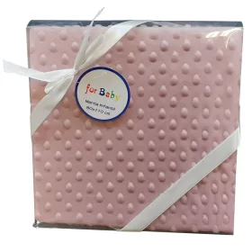   Gamberritos plüss takaró buborékos anyagú 80x110cm - púderszínű