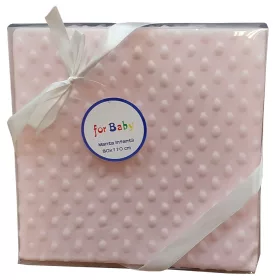   Gamberritos plüss takaró buborékos anyagú 80x110cm - rózsaszín