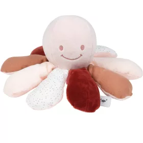   Nattou foglalkoztató játék plüss Lapidou Octopus - rozsda