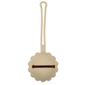 Nattou szilikon cumitartó tok - homok