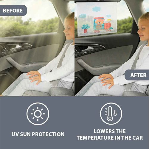 Zopa autós napellenző roló 2 db - róka mintás ZOP029154