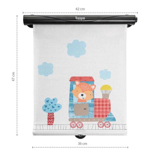 Zopa autós napellenző roló 2 db - róka mintás ZOP029154