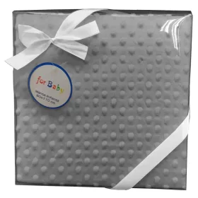   Gamberritos plüss takaró buborékos anyagú 80x110cm - szürke