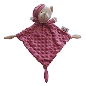   Gamberritos szundikendő plüss buborékos anyagú maci - gránátvörös