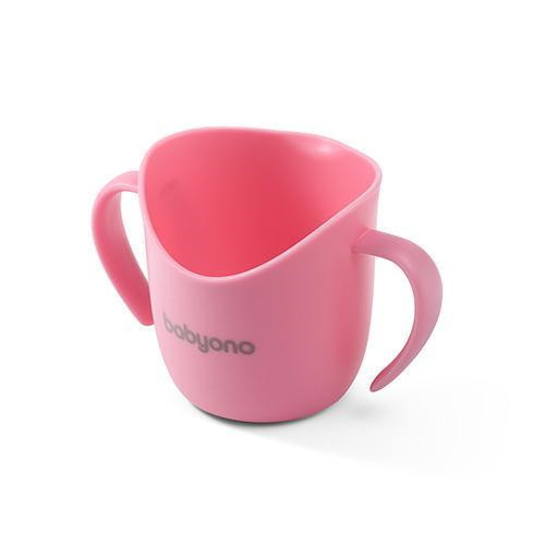 BabyOno Tanulópohár, ergonomikus, 6 hó, rózsaszín, 1463/04