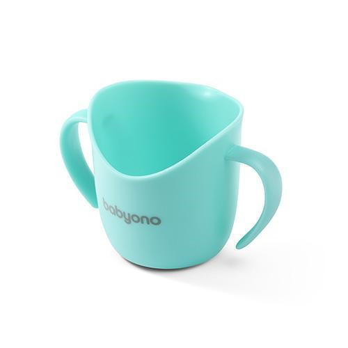 BabyOno Tanulópohár, ergonomikus, 6 hó, menta, 1463/06