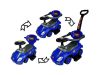 Baby Mix 3az1-ben Mega Car bébitaxi tolókarral - kék