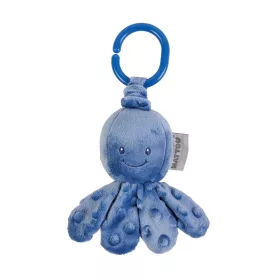   Nattou plüss felhúzós rezgő játék Lapidou - Octopus kék