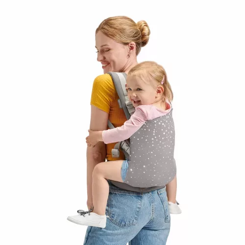 Kinderkraft kenguru Nino confetti - szürke