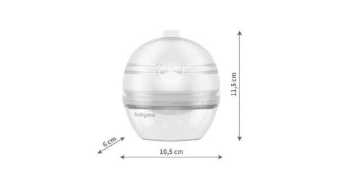 BabyOno Tejgyűjtő kagyló, MILK ME!, vákuumfunkcióval, 1400