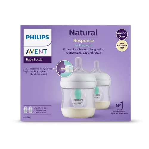 Philips AVENT Cumisüveg Natural Response AirFree szeleppel 125ml 2db-os