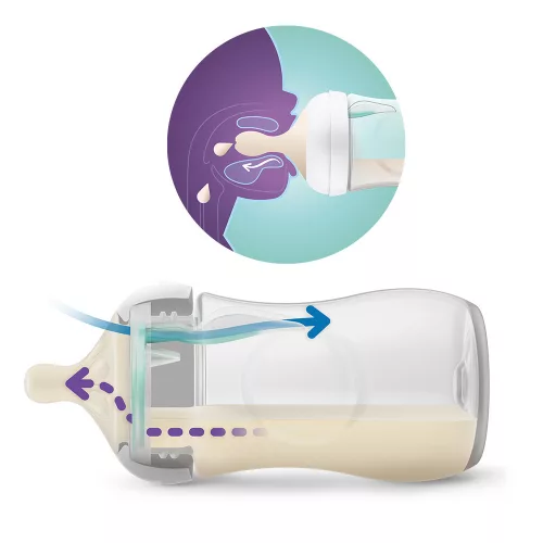 Philips AVENT Cumisüveg Natural Response AirFree szeleppel 260ml - elefánt