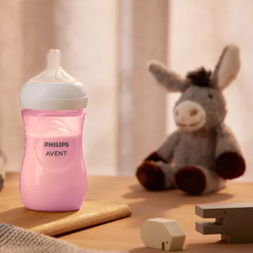 Philips AVENT Cumisüveg Natural Response 260ml - rózsaszín
