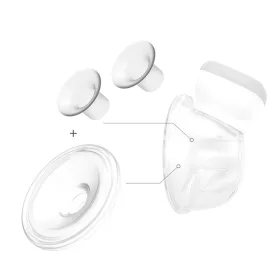   BabyOno Mellszívó alkatrész, tölcsér /2db/ és szilikon betét /1db/, Shelly, 1000 KIT II.