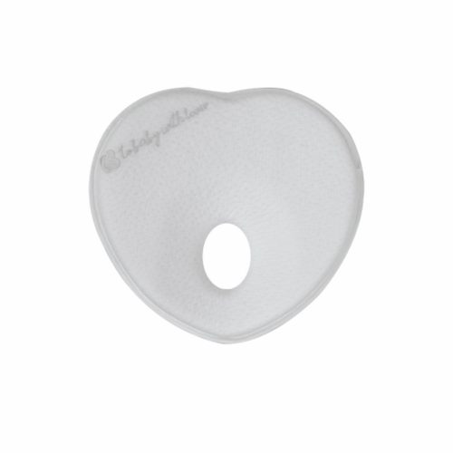 Kikkaboo laposfejűség elleni párna, memóriahabos, ergonomikus, Airknit - szív szürke