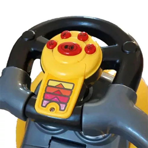 Baby Mix 3az1-ben Mega Car bébitaxi tolókarral - rózsaszín