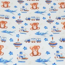 Pihe-Tex Hengerpárna 180cm Búgócsigás maci - kék 686