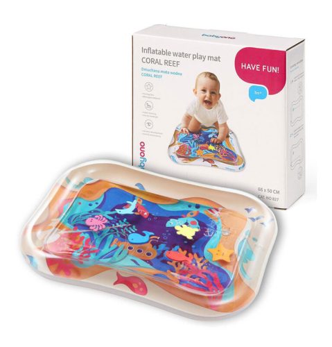 BabyOno Játszószőnyeg interaktív, Coral Reef, felfújható és vízzel tölthető, 827