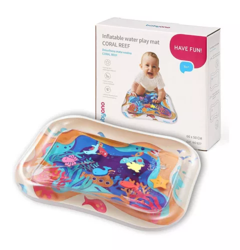 BabyOno Játszószőnyeg interaktív, Coral Reef, felfújható és vízzel tölthető, 827