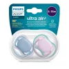 Philips AVENT Játszócumi Ultra Air neutral 6-18hó lányos 2db - kék