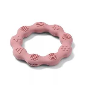   BabyOno Rágóka, RING, szilikon, gyűrű, rózsaszín, 825/02