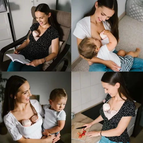 BabyOno Mellszívó Twinny, elektromos, viselhető, dupla 1002