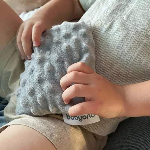 BabyOno Cseresznyemagos párna, Cherry, hideg-meleg terápiához, szürke, 796/02