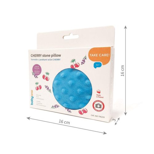 BabyOno Cseresznyemagos párna, Cherry, hideg-meleg terápiához, kék, 796/03