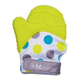 Bblüv Bébikesztyű, szilikonos rágókával - Glüv Lime