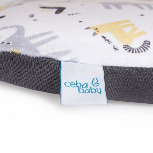 Ceba Pelenkázólap huzat, pamut (75x72) 2db/csomag sötétszürke - elefánt