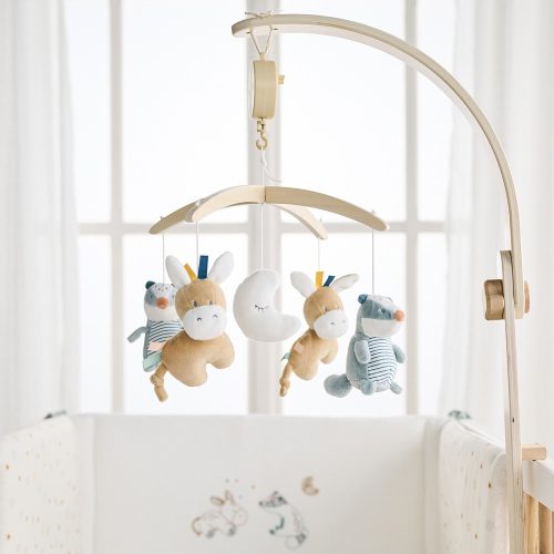 Nattou zenélő-forgó plüss fa állvánnyal - Felix and Leo