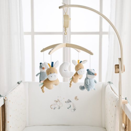 Nattou zenélő-forgó plüss fa állvánnyal - Felix and Leo